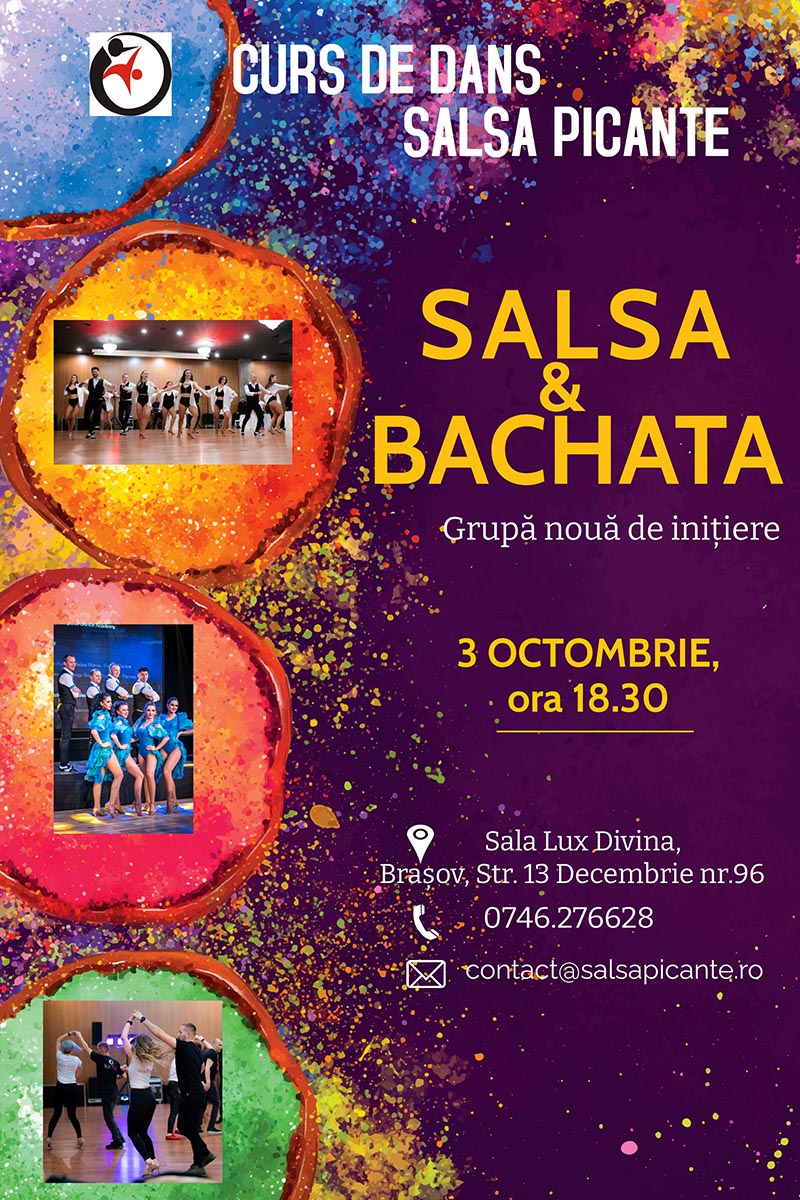 Curs initiere Salsa&Bachata 3 octombrie 2022
